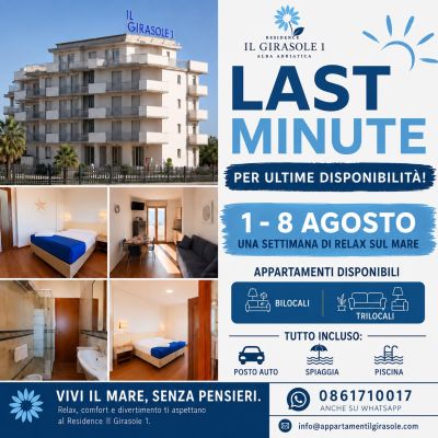 Last Minute 01.08 - 08.08